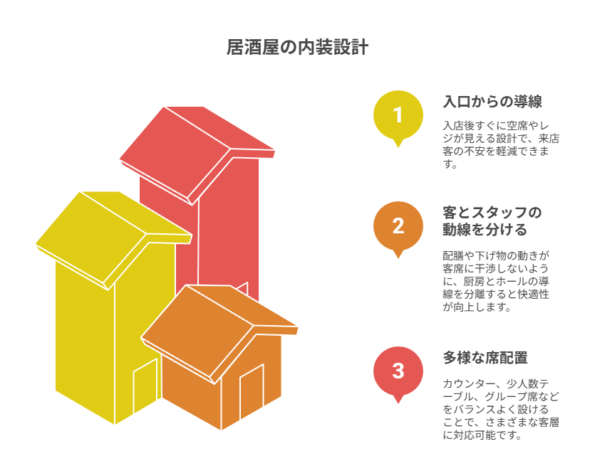 レイアウトと動線で居心地と回転率を両立する