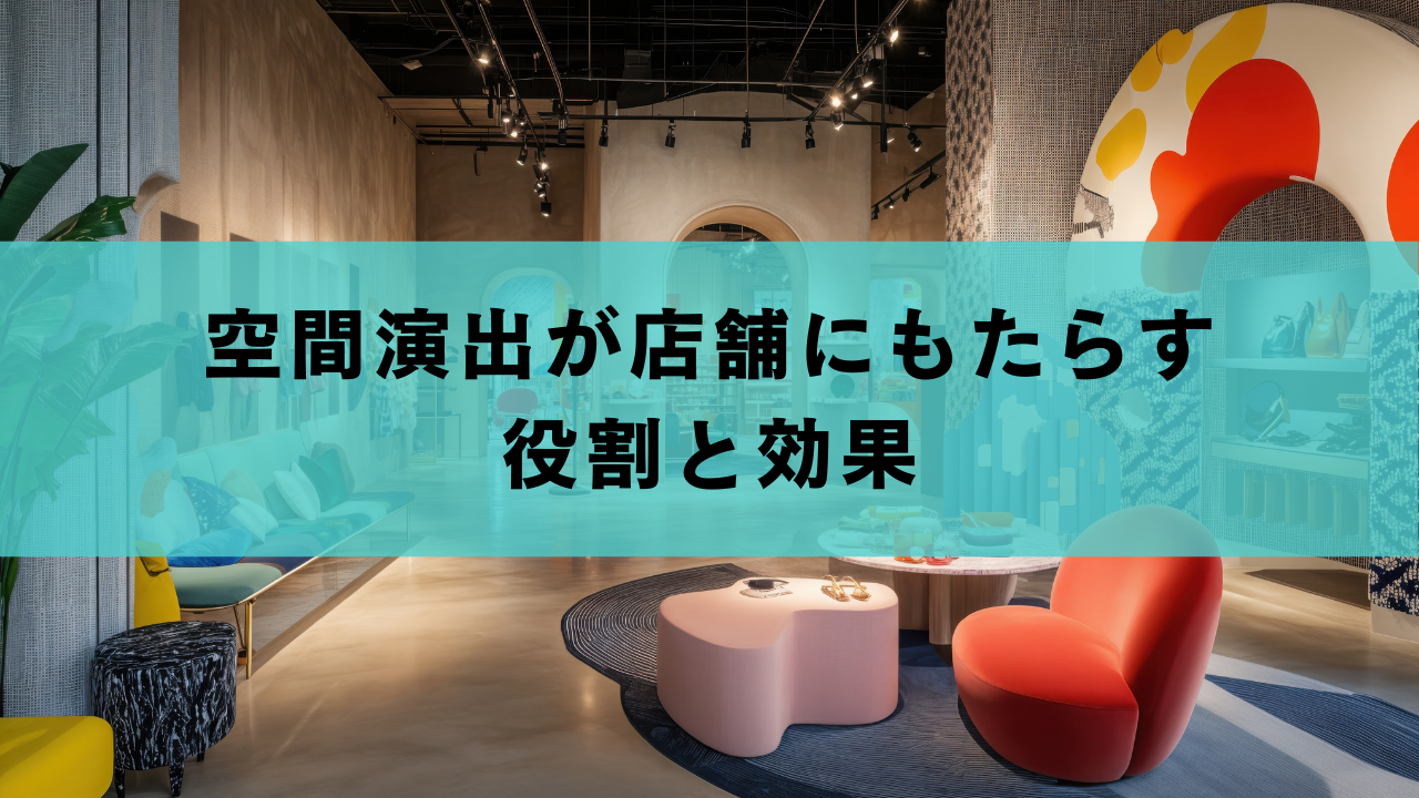 空間演出が店舗にもたらす役割と効果