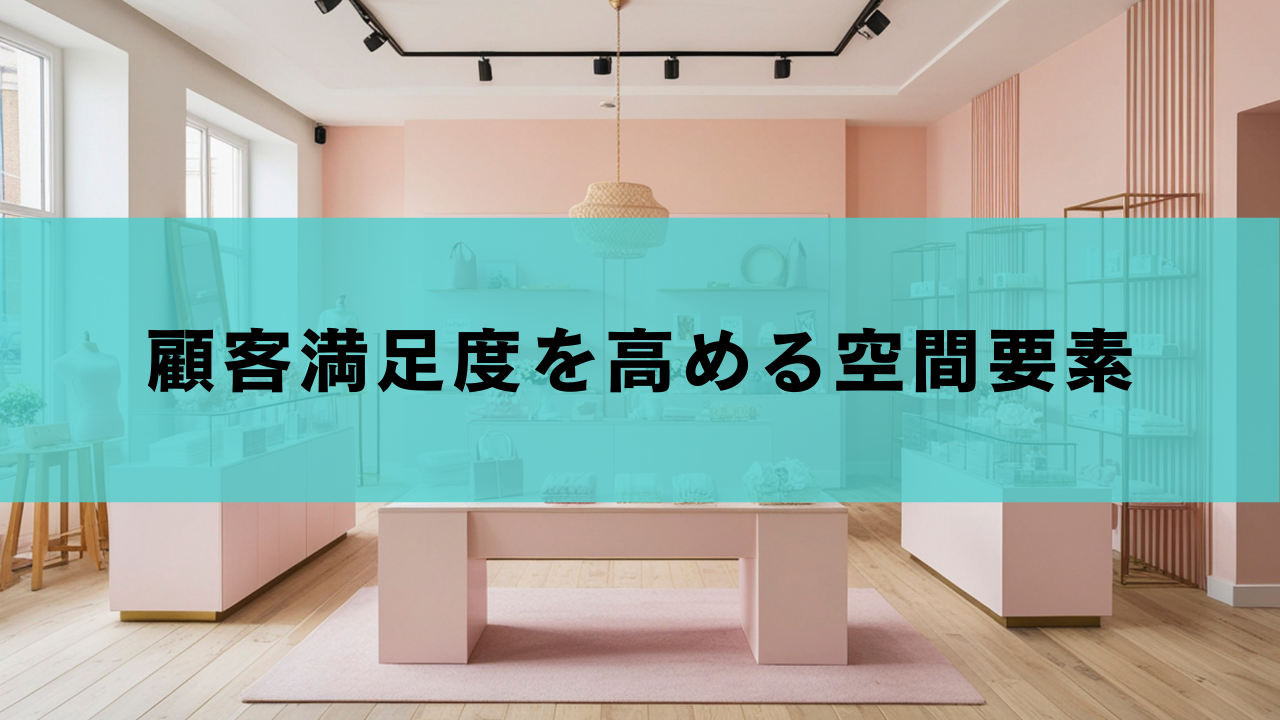 顧客満足度を高める空間要素