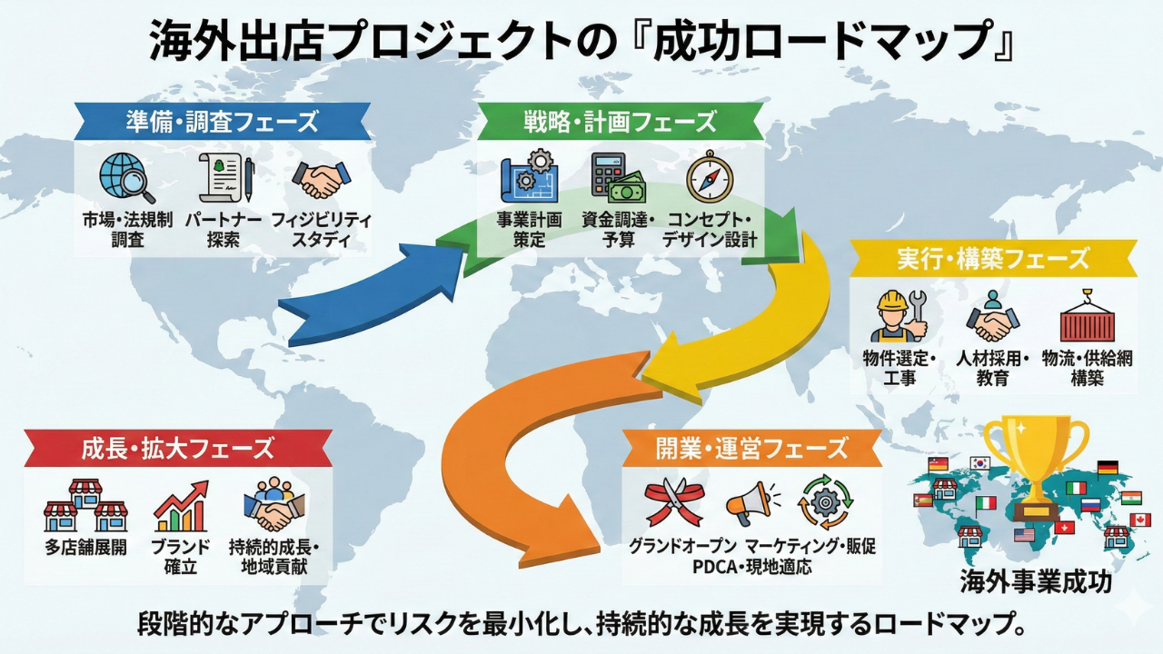 海外出店プロジェクトの「成功ロードマップ」