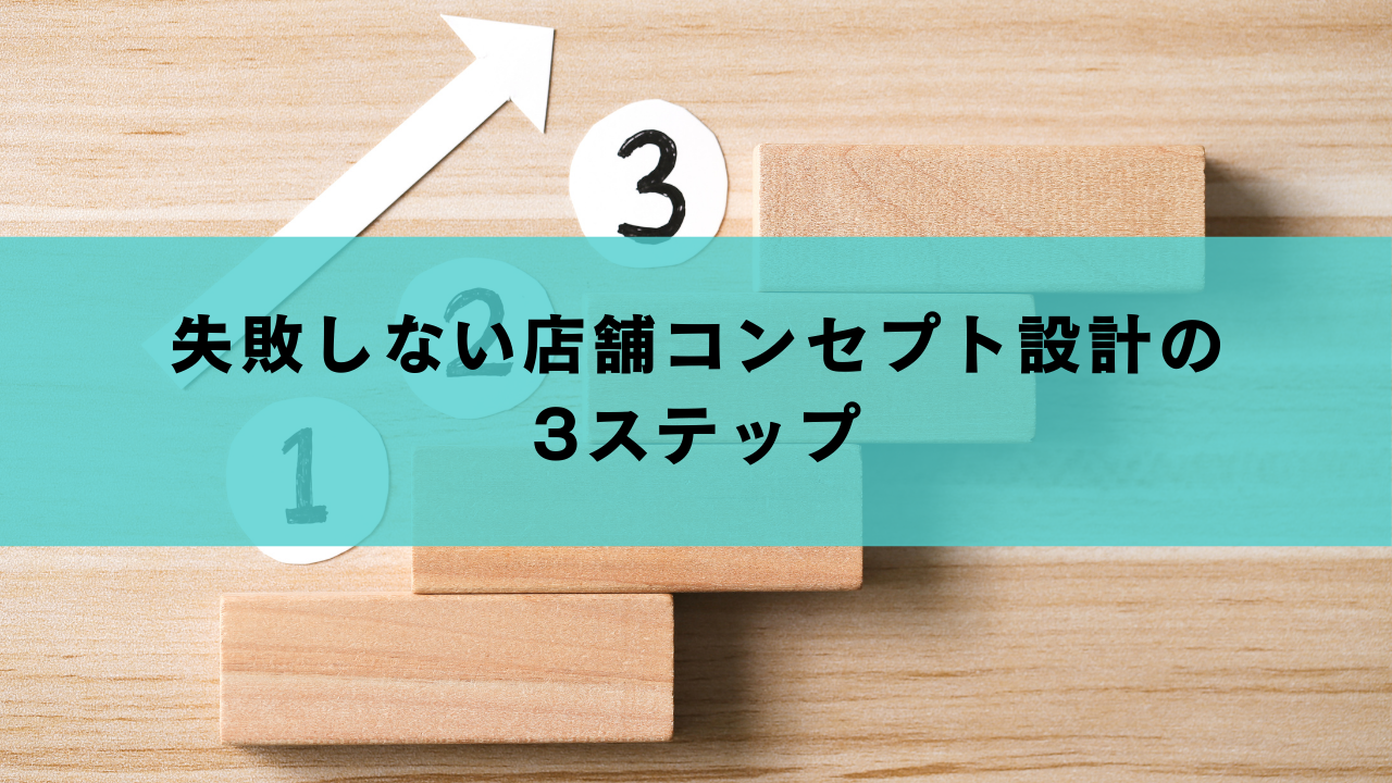 失敗しない店舗コンセプト設計の3ステップ